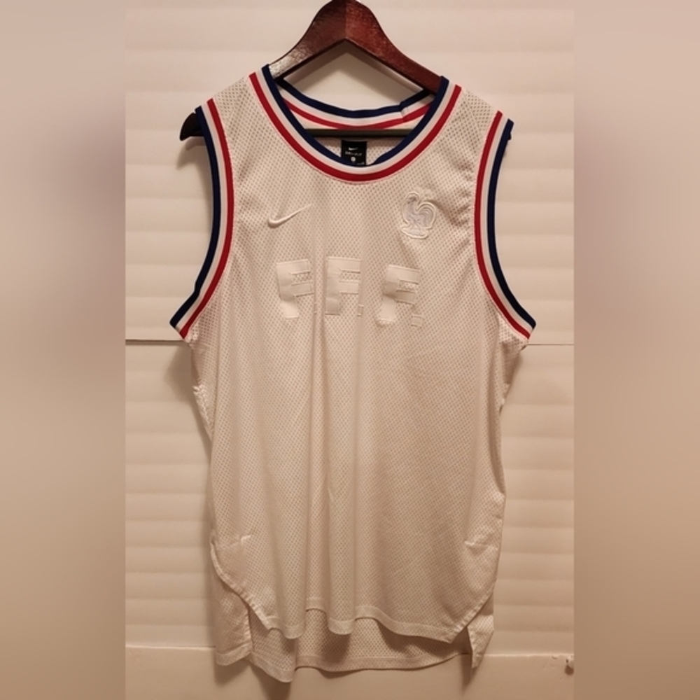 Nike F.F.F. FRANCE SLEEVELESS‎ JERSEY XL - Picture 2 of 4